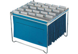 Hangmappenrek Durable t.b.v. 30-40 mappen chroom