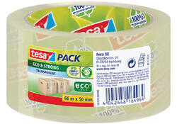 Verpakkingstape tesapack® Eco & Strong 66mx50mm transparant