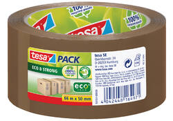 Verpakkingstape tesapack® Eco & Strong 66mx50mm bruin