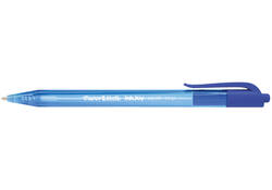 Balpen Paper Mate Inkjoy 100RT medium blauw valuepack 80+20 gratis