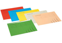 Vouwmap Secolor A4 ongelijk 225gr groen