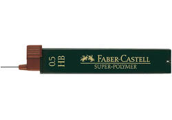 Potloodstift Faber-Castell HB 0.5mm super-polymer koker à 12 stuks
