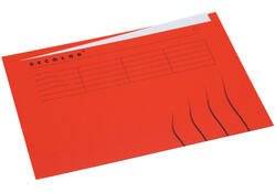 Vouwmap Secolor A4 ongelijk 225gr rood