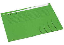 Vouwmap Secolor A4 ongelijk 225gr groen