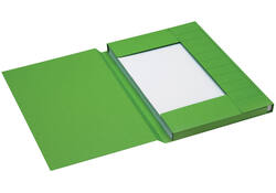 Dossiermap Secolor folio 3 kleppen 225gr groen