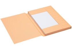 Dossiermap Secolor folio 3 kleppen 225gr chamois