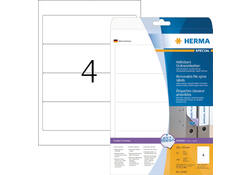 Rugetiket HERMA 101600 breed 59x192mm verwijderbaar wit