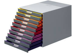 Ladenbox Durable Varicolor 10 laden grijs
