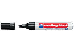 Viltstift edding 1 schuin 1-5mm zwart