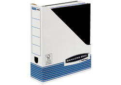 Tijdschriftcassette Bankers Box System A4 wit blauw