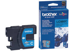 Inktcartridge Brother LC-980C blauw