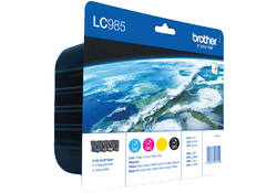 Inktcartridge Brother LC-985VALBP zwart + 3 kleuren
