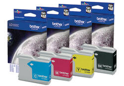 Inktcartridge Brother LC-1000C blauw