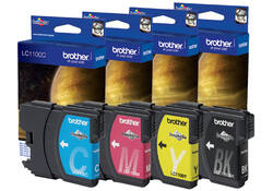 Inktcartridge Brother LC-1100M rood