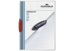 Klemmap Durable Swingclip 30 vellen rood