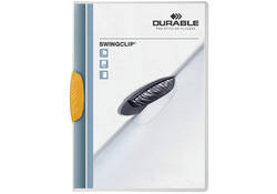 Klemmap Durable Swingclip 30 vellen geel