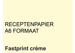 Receptpapier Fastprint A6 80gr creme 2000vel