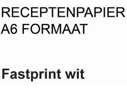 Receptpapier Fastprint A6 80gr wit 2000vel