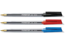 Balpen Staedtler Stick 430 zwart medium