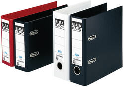 Ordner Elba Rado Plast A5 staand 75mm pvc zwart
