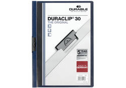 Klemmap Durable Duraclip A4 3mm 30 vellen nachtblauw