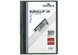 Klemmap Durable Duraclip A4 3mm 30 vellen donkergroen