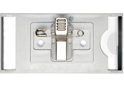 Badge Durable 8543 classic met combiklem 34x74mm zilvergrijs