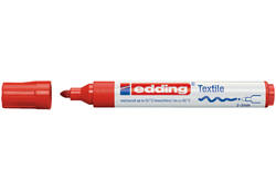 Viltstift edding 4500 textiel rond 2-3mm rood