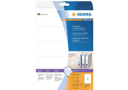 Rug-insteekkaart HERMA 5032 breed 54x190mm wit