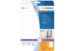 Rug-insteekkaart HERMA 5122 smal 30x190mm wit