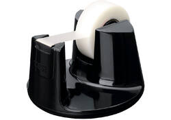 Plakbandhouder tesa Easy Cut® compact + 1 rol plakband invisible 33mx19mm zwart