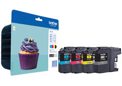 Inktcartridge Brother LC-123VALBP zwart + 3 kleuren