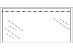 Paklijstenvelop Quantore zelfklevend blanco 225x122mm 1000st