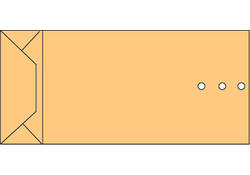 Envelop Quantore monsterzak 100x245x40mm bruin 250stuks