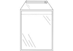 Envelop CleverPack akte A4 220x300mm zelfklevend transparant pak à 50 stuks