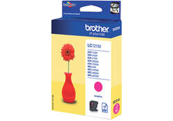 Inktcartridge Brother LC-121M rood