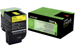 Tonercartridge Lexmark 70C20Y0 prebate geel