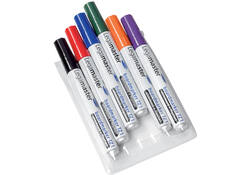 Viltstift Legamaster TZ 1 whiteboard rond 1.5-3mm assorti set à 6 stuks