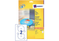 Etiket Avery L6043-25 CD wit 50 stuks