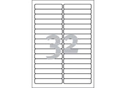 Etiket Avery Zweckform L6031REV-25 96x16.9mm afneembaar wit 800stuks