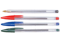 Balpen Bic Cristal medium assorti in tubo verpakking