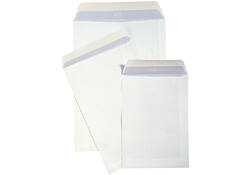 Envelop Hermes akte EB4 262x371mm zelfklevend wit pak à 25 stuks
