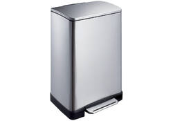Afvalbak EKO E-Cube pedaalemmer 40liter RVS