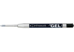 Gelschrijvervulling Parker Quink medium zwart blister à 1 stuk
