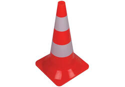 Afbakeningskegel 50cm rood wit