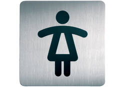Infobord pictogram Durable 4956 vierkant wc dames 150mm