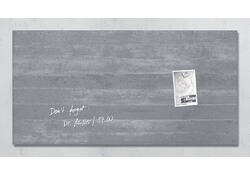 Glasbord Sigel magnetisch 910x460x15mm beton design
