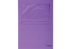 Venstermap Exacompta Forever L-model 120gr paars 100 stuks