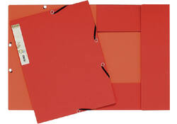 Elastomap Exacompta Forever A4 3 kleppen 380gr rood