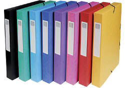 Elastobox Exacompta A4 40mm 600gr assorti